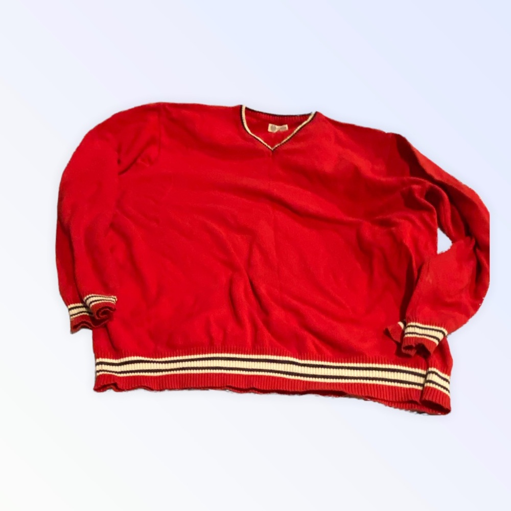 Jordan Craig sweater. Size 2XL, like New. Red, white and black.